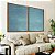 Duo de Quadros Mar Azul Turquesa Textura Natural Canvas Moldura - Imagem 4