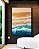 Quadro Vertical Ondas Mar Azul Turquesa Praia Areia Dourada Canvas Moldura - Imagem 4