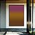 Quadro Vertical Abstrato Degradê Rosa Vinho Marrom Caramelo Canvas Moldura - Imagem 2