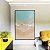 Quadro Vertical Praia Mar Azul Turquesa Iluminado Sol Canvas Moldura - Imagem 2
