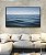 Quadro Horizontal Oceano Azul Sóbrio Ondas no Mar Céu Sereno Canvas Moldura - Imagem 4
