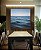 Quadro Quadrado Oceano Azul Sóbrio Ondas no Mar Céu Sereno Canvas Moldura - Imagem 4