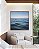 Quadro Quadrado Oceano Azul Sóbrio Ondas no Mar Céu Sereno Canvas Moldura - Imagem 3
