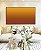 Quadro Horizontal Abstrato Degradê Laranja Amarelo Dourado Canvas Moldura - Imagem 2