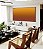 Quadro Horizontal Abstrato Degradê Laranja Amarelo Dourado Canvas Moldura - Imagem 5