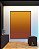 Quadro Vertical Abstrato Degradê Laranja Amarelo Dourado Canvas Moldura - Imagem 2