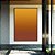 Quadro Vertical Abstrato Degradê Laranja Amarelo Dourado Canvas Moldura - Imagem 3