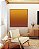 Quadro Quadrado Abstrato Degradê Laranja Amarelo Dourado Canvas Moldura - Imagem 5