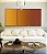 Trio de Quadros Abstrato Degradê Laranja Amarelo Dourado Canvas Moldura - Imagem 4