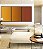Trio de Quadros Abstrato Degradê Laranja Amarelo Dourado Canvas Moldura - Imagem 5