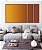 Trio de Quadros Estilizados Abstrato Degradê Laranja Amarelo Dourado Canvas Moldura - Imagem 5