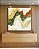 Quadro Quadrado Abstrato Amarelo Verde Laranja Ondulações Canvas Moldura - Imagem 5