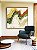 Quadro Quadrado Abstrato Amarelo Verde Laranja Ondulações Canvas Moldura - Imagem 3