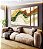 Trio de Quadros Estilizados Abstrato Amarelo Verde Laranja Ondulações Efeito Pintura Canvas Moldura - Imagem 1