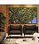 Trio de Quadros Estilizados Copa de Arvore Folhas Verdes Céu Azul Natureza Canvas Moldura - Imagem 3