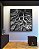 Quadro Quadrado Raízes de Árvore Preto e Branco Natureza Canvas Moldura - Imagem 2