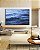 Quadro Horizontal Mar Ondulado Azul Intenso Natureza Canvas Moldura - Imagem 5