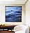 Quadro Quadrado Mar Ondulado Azul Intenso Natureza Canvas Moldura - Imagem 3