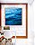 Quadro Quadrado Mar Ondulado Azul Intenso Natureza Canvas Moldura - Imagem 1