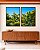 Duo de Quadros Árvores Folhagem Verde Céu Claro Limpo Natureza Paisagem Canvas Moldura - Imagem 3