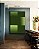 Quadro Vertical Abstrato Degradê Geométrico Verde Limão Canvas Moldura - Imagem 5