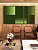 Trio de Quadros Estilizados Abstrato Degradê Geométrico Verde Limão Canvas Moldura - Imagem 5