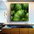 Quadro Quadrado Planta Palmeira-Leque Verde Folhagem Natureza Canvas Moldura - Imagem 3