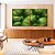 Duo de Quadros Quadrados Planta Palmeira-Leque Verde Folhagem Natureza Canvas Moldura - Imagem 3