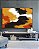Quadro Horizontal Abstrato Amarelo Laranja Abóbora Preto Efeito Pintura Canvas Moldura - Imagem 4