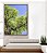 Quadro Vertical Céu Azul Vivo Copa de Árvore Folhas Verdes Paisagem Natureza Canvas Moldura - Imagem 4
