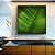 Quadro Quadrado Folha Verde Intenso Textura Natureza Paisagem Canvas Moldura - Imagem 1