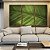 Trio de Quadros Folha Verde Intenso Textura Natureza Paisagem Canvas Moldura - Imagem 5