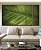 Trio de Quadros Estilizados Folha Verde Intenso Textura Natureza Paisagem Canvas Moldura - Imagem 2