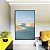 Quadro Vertical Dunas Praia Mar Água Turquesa Céu Azul Claro Natureza Canvas Moldura - Imagem 2