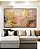 Quadro Horizontal Abstrato Rosa Dourado Cinza Efeito Pintura Canvas Moldura - Imagem 4