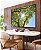 Quadro Horizontal Natureza Folhas Verdes Árvore Céu Azul Sol Canvas Moldura - Imagem 4