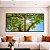Duo de Quadros Quadrados Natureza Folhas Verdes Árvore Céu Azul Sol Canvas Moldura - Imagem 4