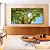 Duo de Quadros Quadrados Natureza Folhas Verdes Árvore Céu Azul Sol Canvas Moldura - Imagem 3