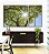 Trio de Quadros Estilizados Natureza Folhas Verdes Árvore Céu Azul Sol Canvas Moldura - Imagem 4