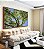 Quadro Horizontal Copa de Árvore Folhas Verdes Céu Azul Vivo Natureza Canvas Moldura - Imagem 3