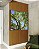 Quadro Quadrado Copa de Árvore Folhas Verdes Céu Azul Vivo Canvas Moldura - Imagem 1