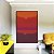 Quadro Vertical Abstrato Cores Vermelho Magenta Arte Canvas Moldura - Imagem 3