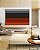 Quadro Horizontal Abstrato Listras Cinza Laranja Textura Canvas Moldura - Imagem 4
