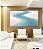 Quadro Horizontal Praia Dunas Areia Branca Água Turquesa Canvas Moldura - Imagem 3