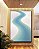Quadro Vertical Praia Dunas Areia Branca Água Turquesa Canvas Moldura - Imagem 2