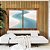 Duo de Quadros Praia Dunas Areia Branca Água Turquesa Canvas Moldura - Imagem 1