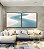 Duo de Quadros Quadrados Praia Dunas Areia Branca Água Turquesa Canvas Moldura - Imagem 2