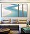 Trio de Quadros Estilizados Praia Dunas Areia Branca Água Turquesa Canvas Moldura - Imagem 1