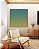 Quadro Quadrado Abstrato Degradê Verde Turquesa Azul Canvas Moldura - Imagem 5