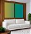 Duo de Quadros Abstrato Degradê Verde Turquesa Azul Canvas Moldura - Imagem 4